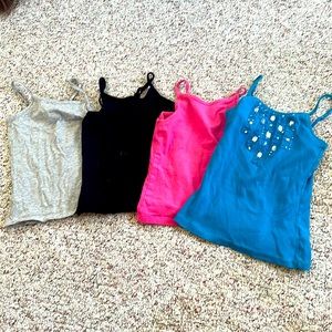Lot of 4 girls tank tops 4-6
